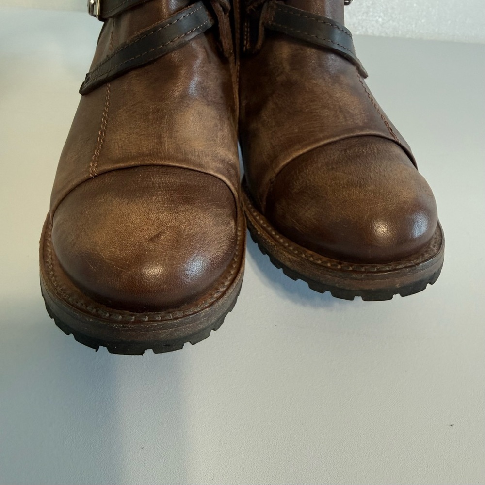 Freebird by Steven Cora Heeled Boots Women Size 10 Zip Up Leather Brown Western - Picture 8 of 16